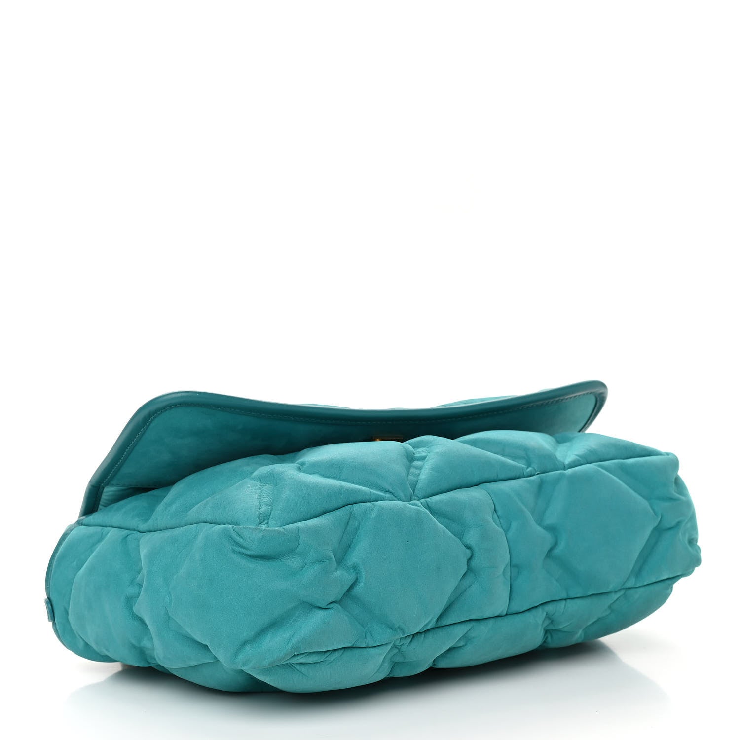 Chanel Iridescent Calfskin Quilted Small Chesterfield Flap Turquoise 5 of 12