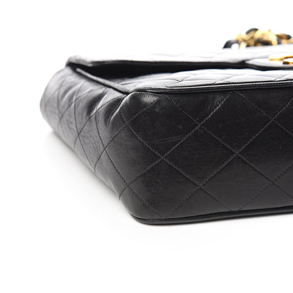 Chanel Lambskin Quilted Jumbo Single Flap Black 9 of 15