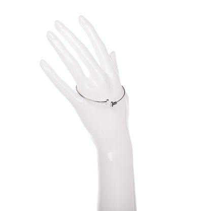 Tiffany 18K White Gold Narrow T Wire Bracelet 2 of 6