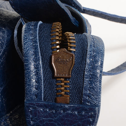Balenciaga Agneau Classic Hardware Day Hobo Bleu Mineral 10 of 12