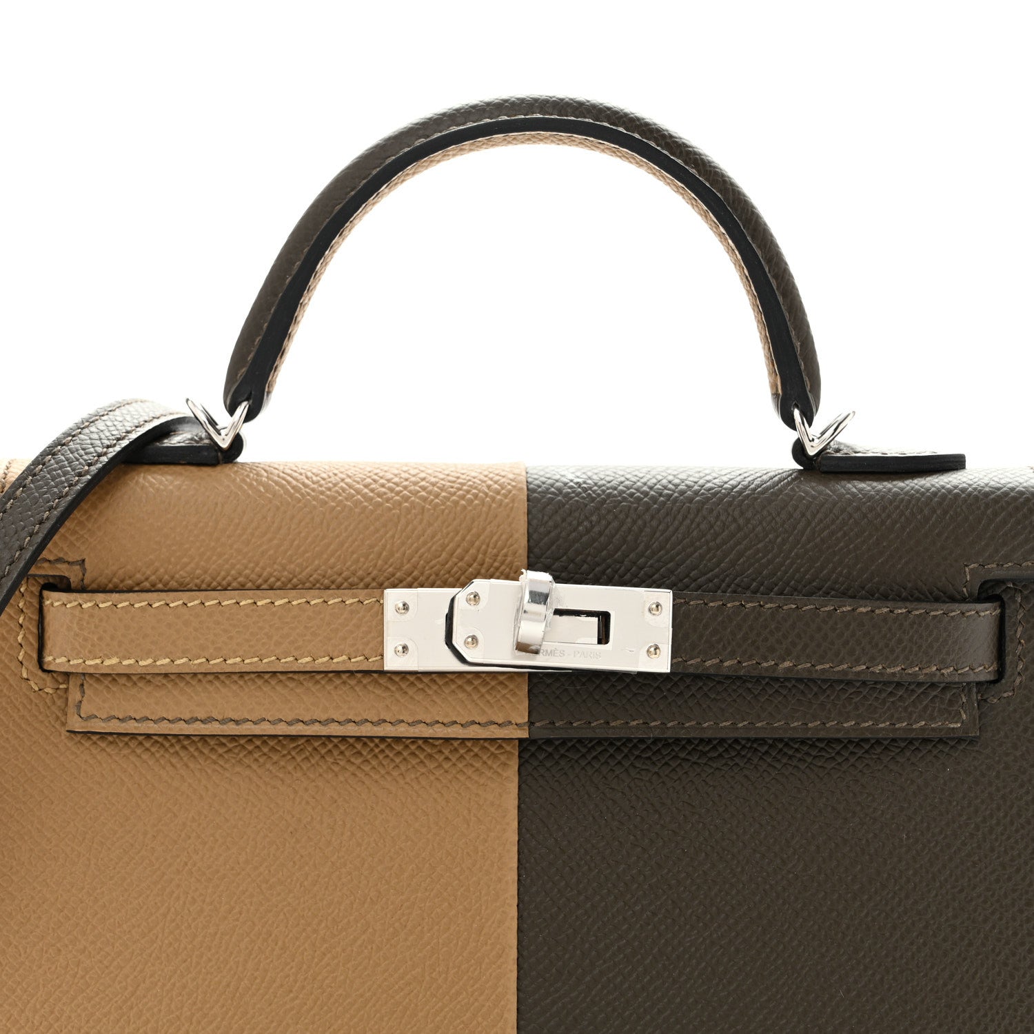 Hermes Epsom Casaque Mini Kelly Sellier 20 Vert Loden Dune Dark Bronze 8 of 11