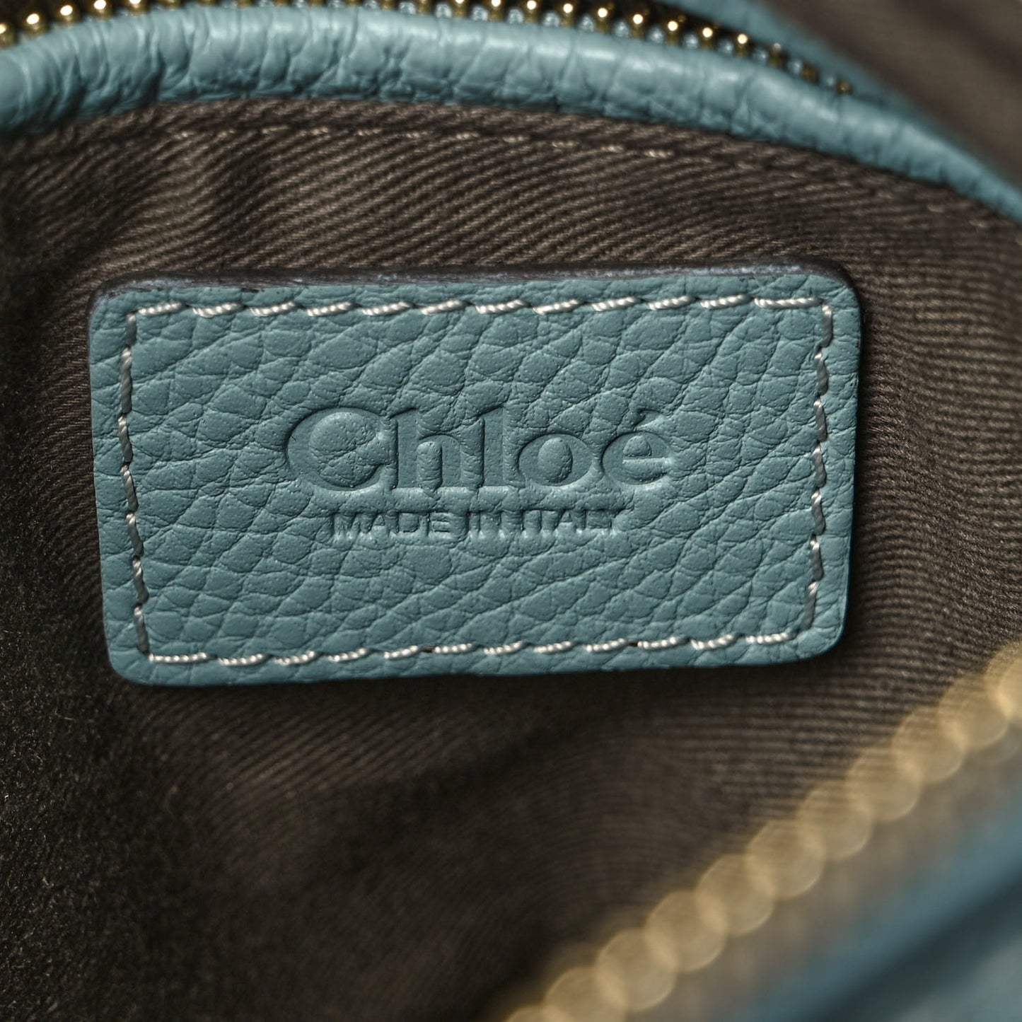 Calfskin Small Marcie Satchel Faded Blue