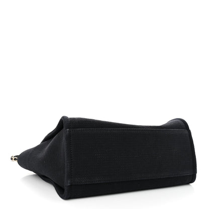 Chanel Mixed Fibers Small Deauville Tote Black 5 of 12