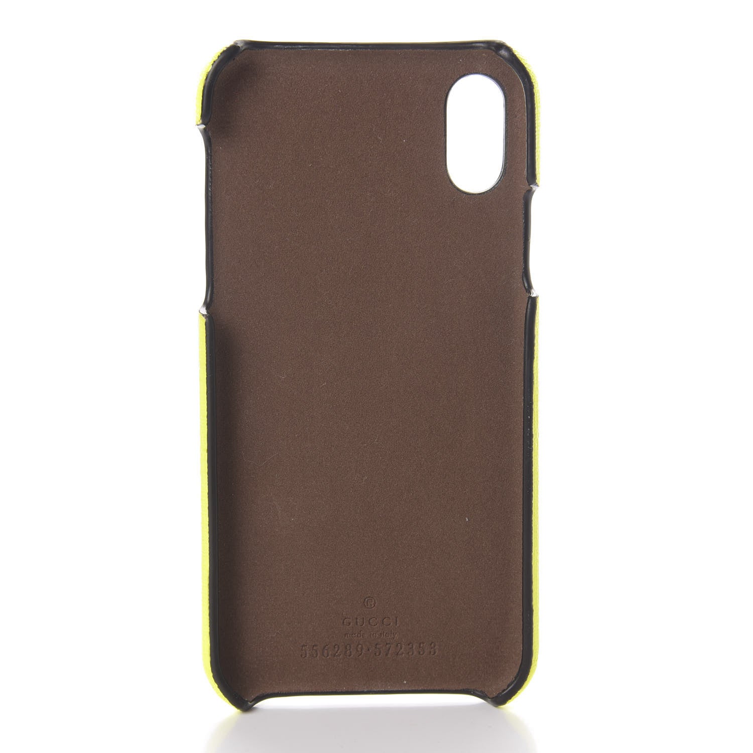 Gucci Rubber Print iPhone Xs Case Yellow Fluo Green 3 of 5