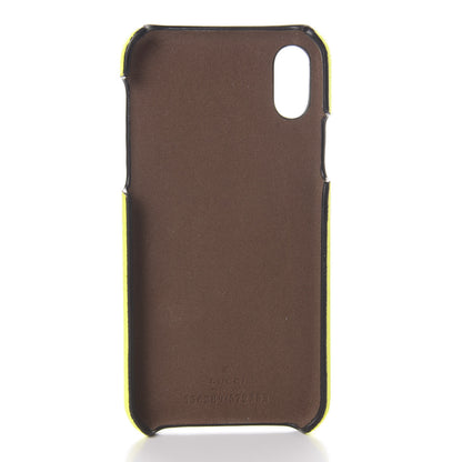 Gucci Rubber Print iPhone Xs Case Yellow Fluo Green 3 of 5