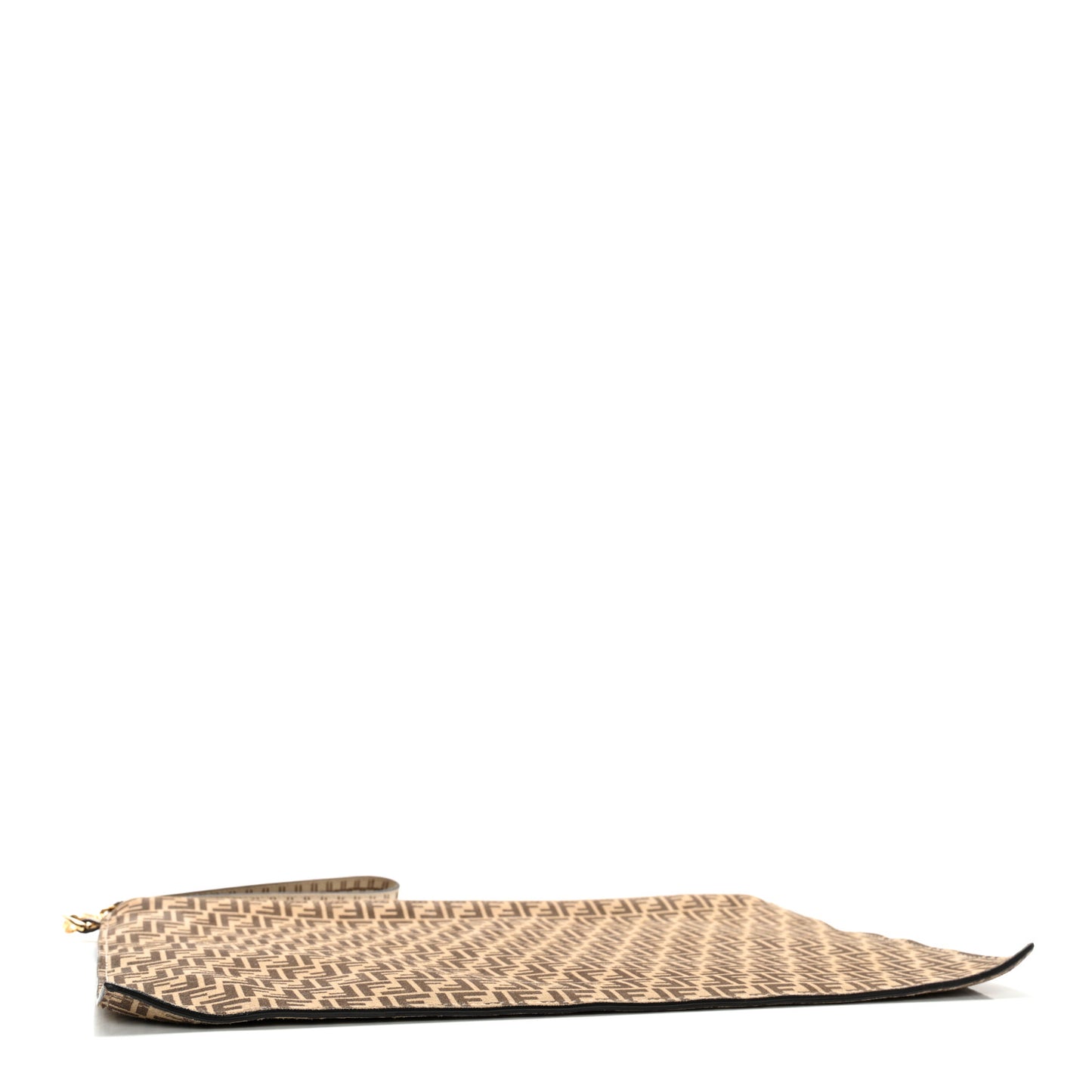 Suede Vitello Grace Micro FF Large Flat Pouch Nude Spring Maya