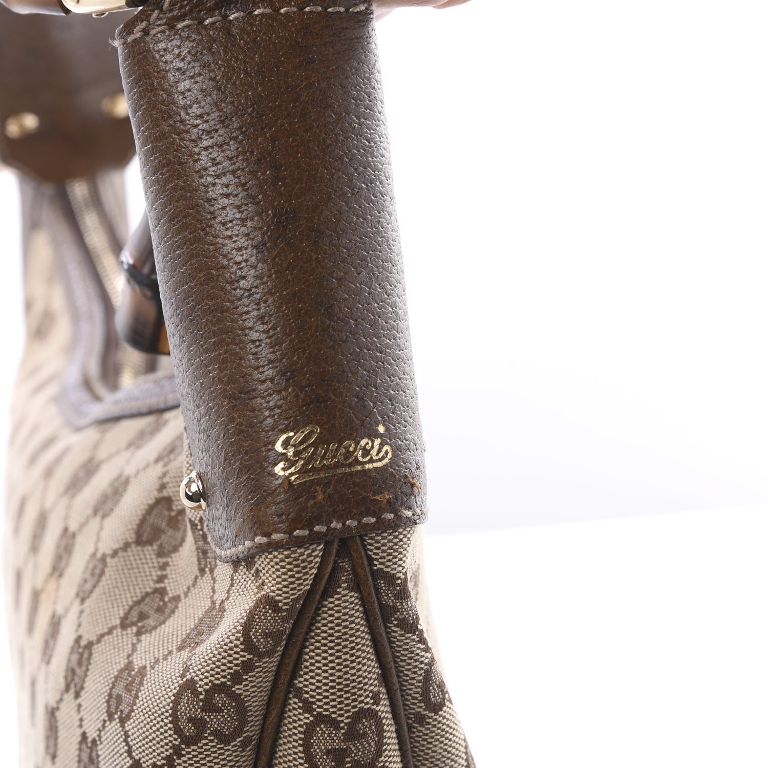 Gucci Monogram Bamboo Ring Hobo Brown 10 of 10