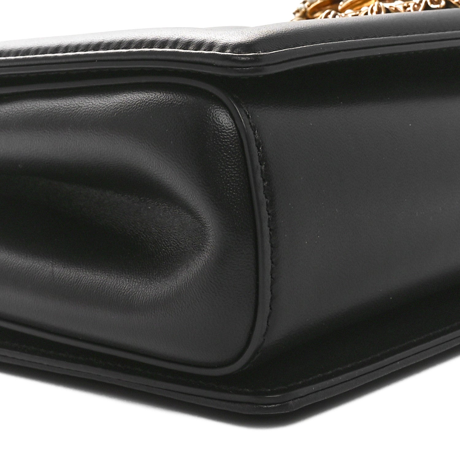 Dolce & Gabbana Calfskin Large Devotion Crossbody Bag Black 8 of 10