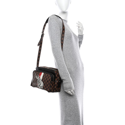 Louis Vuitton Savane Damier Ebene Rhinoceros Nil PM 2 of 9