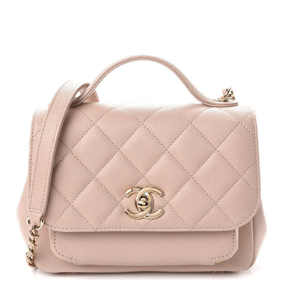 Chanel Caviar Quilted Small Business Affinity Flap Beige 1 of 8