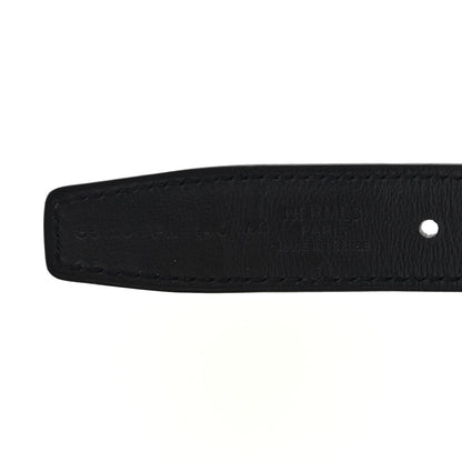 Hermes Shiny Porosus Crocodile Belt Strap 85 34 Black 4 of 5