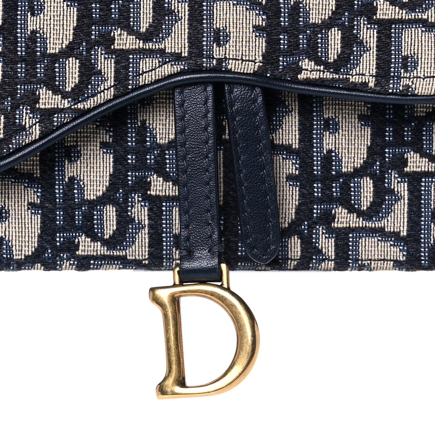 Oblique Saddle Belt Bag Blue