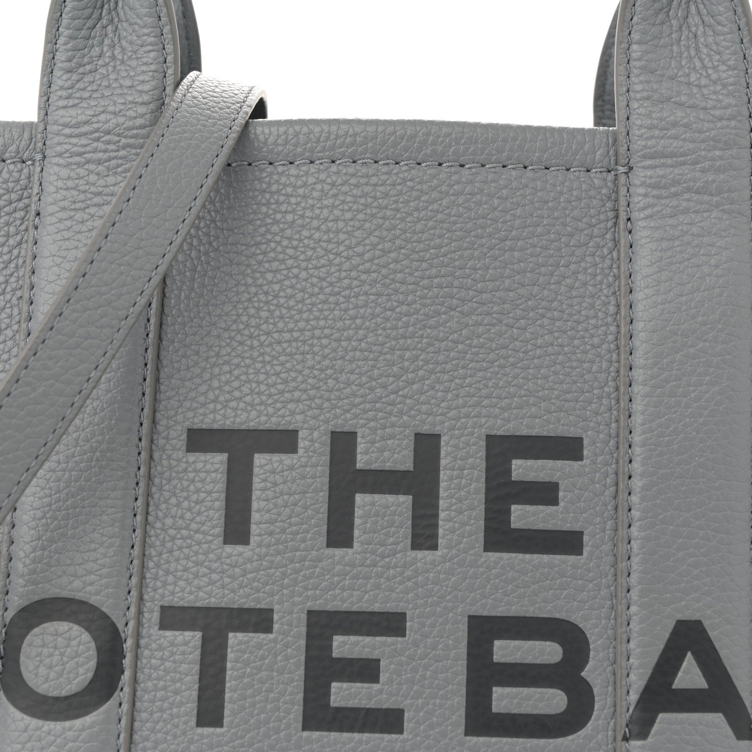 Marc Jacobs Grained Calfskin Medium The Tote Bag Grey 8 of 11