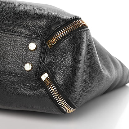 Tom Ford Grained Calfskin Sedgwick Medium Zipper Tote Black 8 of 9