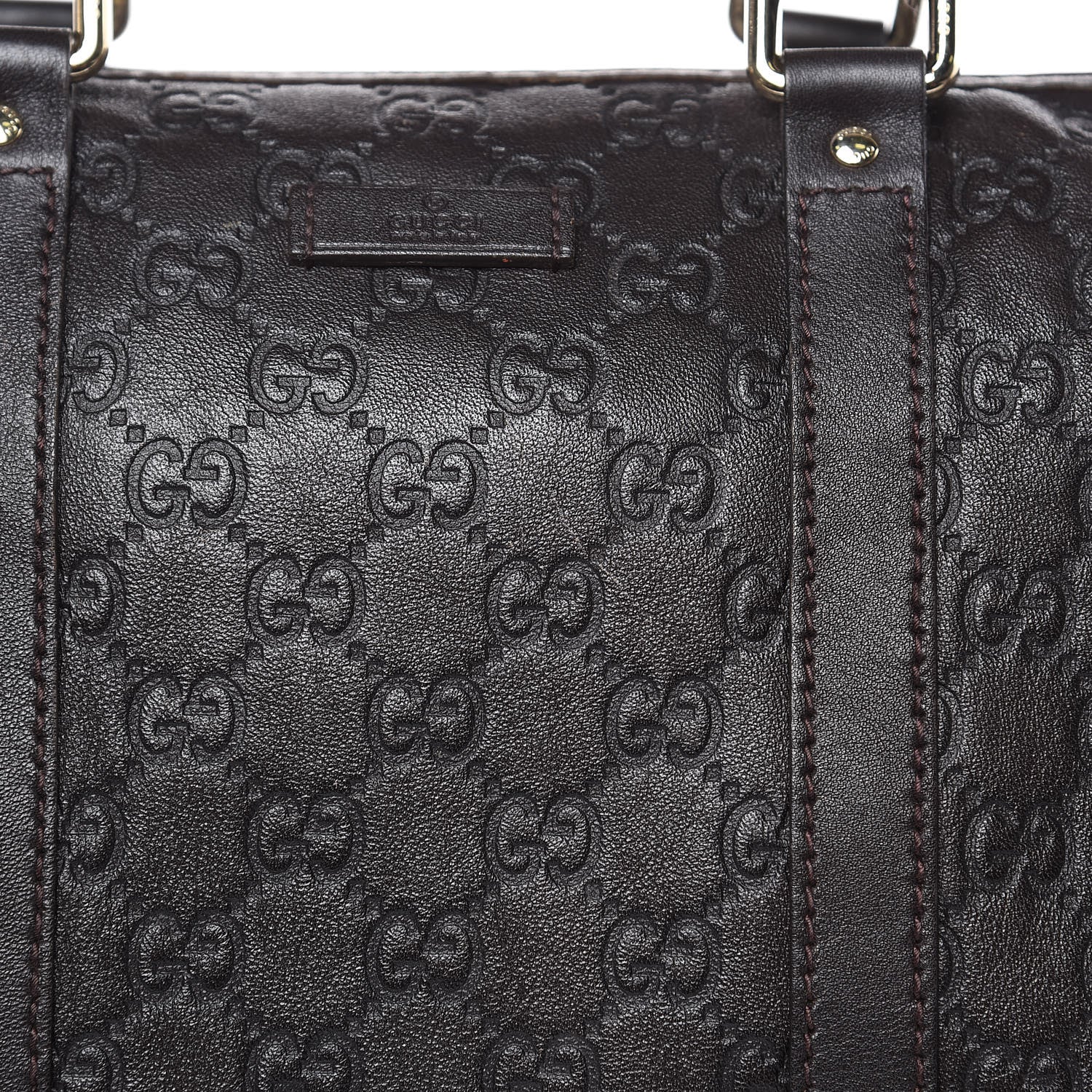 Gucci Guccissima Medium Joy Boston Dark Brown 18 of 19