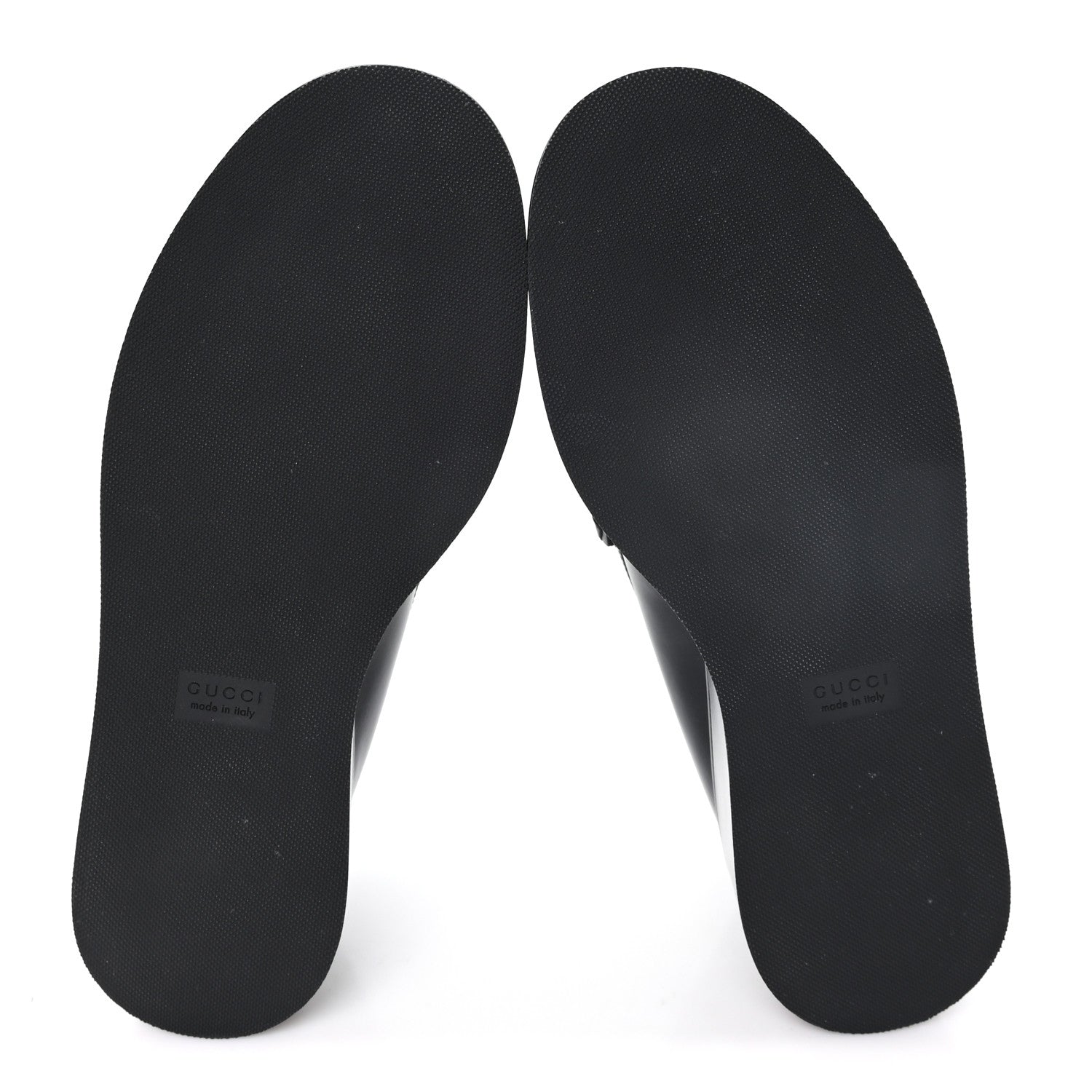 Gucci Kama Calfskin Horsebit Womens Wedge Platform Loafers 38 Black 6 of 10
