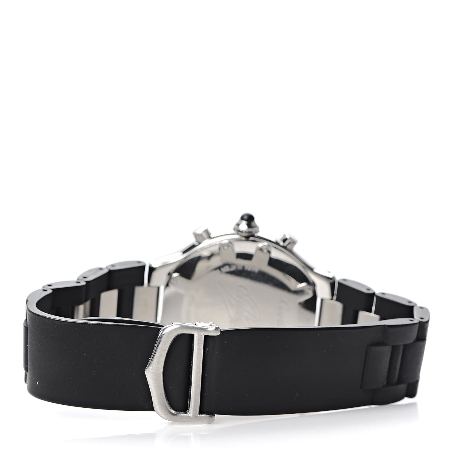 Cartier Stainless Steel Rubber 38mm Must 21 Chronoscaph Quartz Watch Black 4 of 6