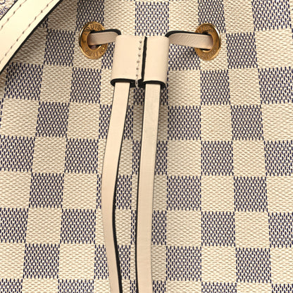 Louis Vuitton Damier Azur Braided Neonoe BB Pink 8 of 11