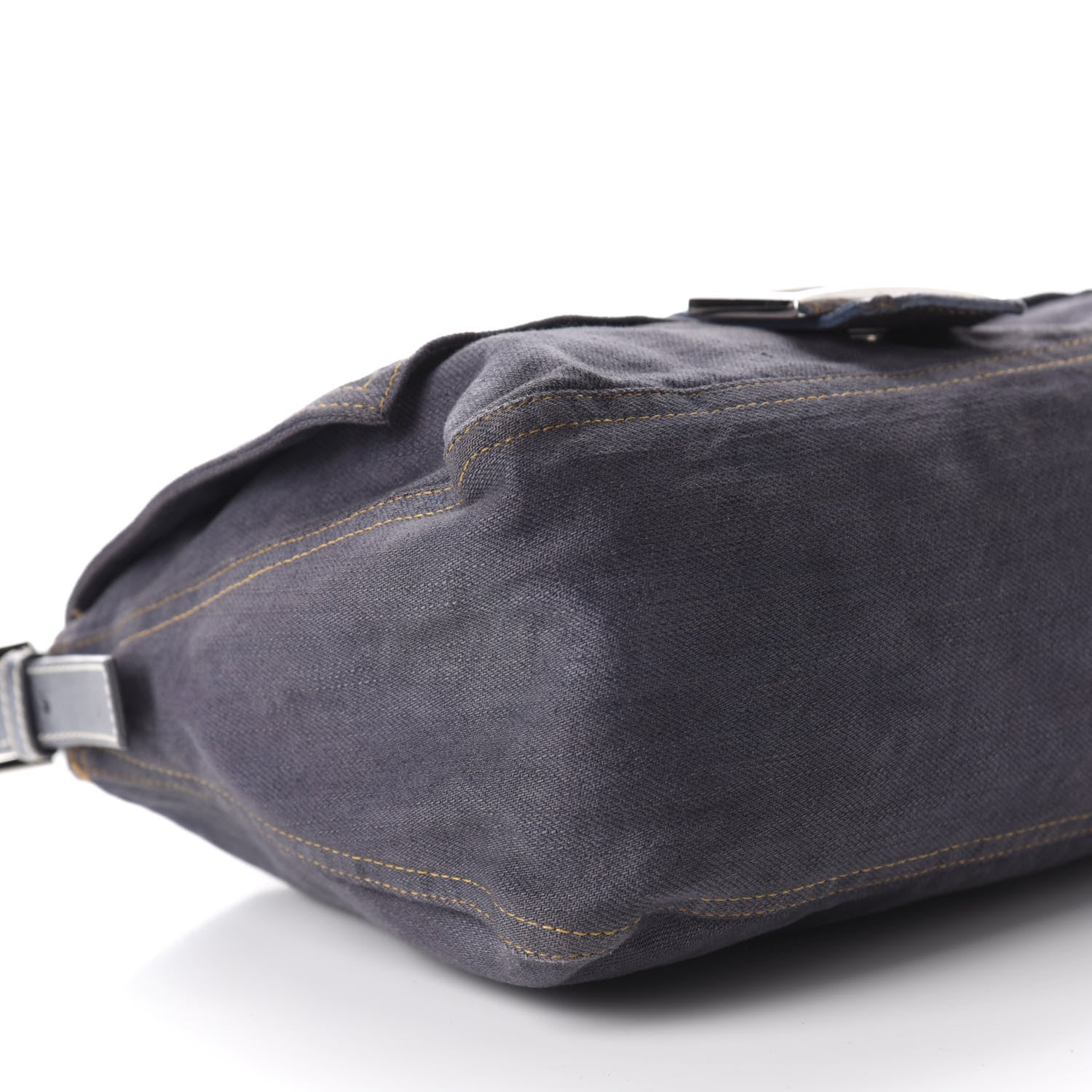 Fendi Denim Mama Baguette Blue 6 of 10