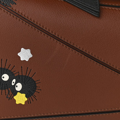 Loewe Calfskin Spirited Away Print Small Puzzle Bag Gold 11 of 11