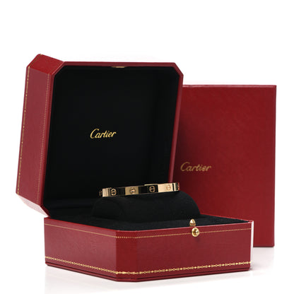 Cartier 18K Yellow Gold LOVE Cuff Bracelet 18 6 of 6