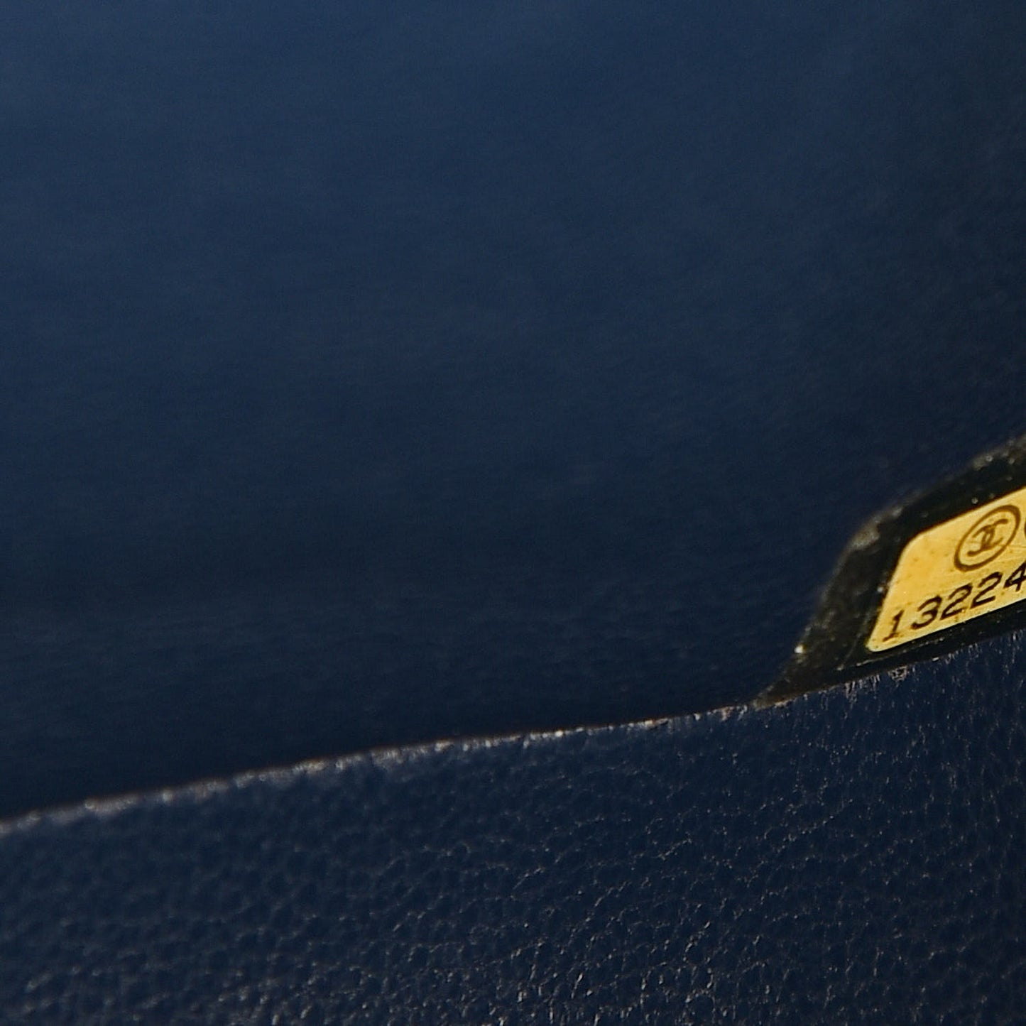 Caviar Quilted Jumbo Single Flap Dark Blue