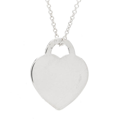 Tiffany Sterling Silver Small Return to Tiffany Heart Pendant Necklace 7 of 7