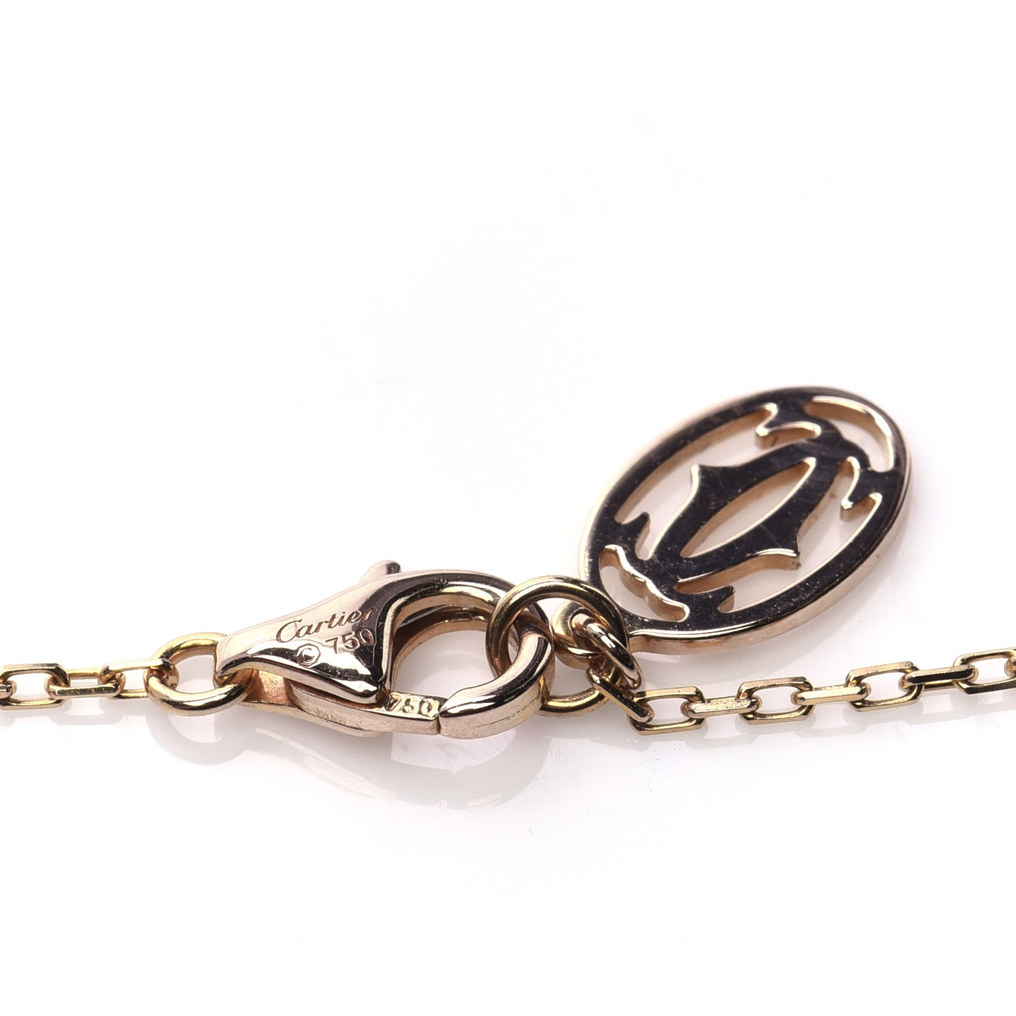 18K Yellow Gold Diamond LM D'Amour Pendant Necklace
