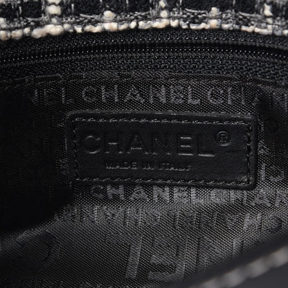 Chanel Lambskin Tweed East West Flap Black 6 of 7