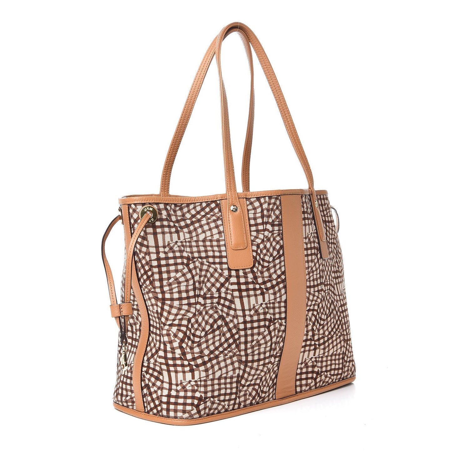 Visetos Medium Liz Reversible Shopper Tote Cognac