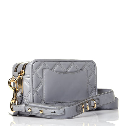 Marc Jacobs Natural Grain Calfskin Quilted The Softshot 21 Bag Grey 3 of 9