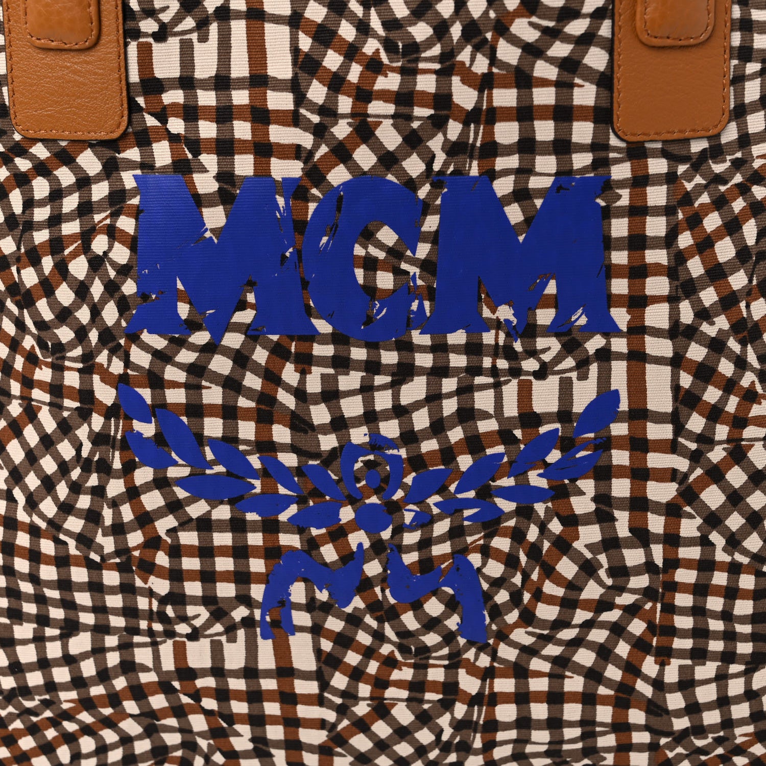 MCM Visetos Large Liz Reversible Shopper Tote Cognac 17 of 17