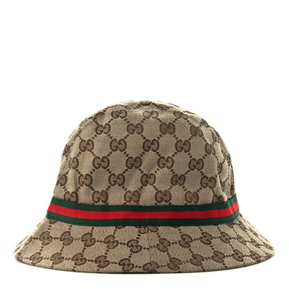 Gucci GG Monogram Web Bucket Hat M Brown 2 of 9