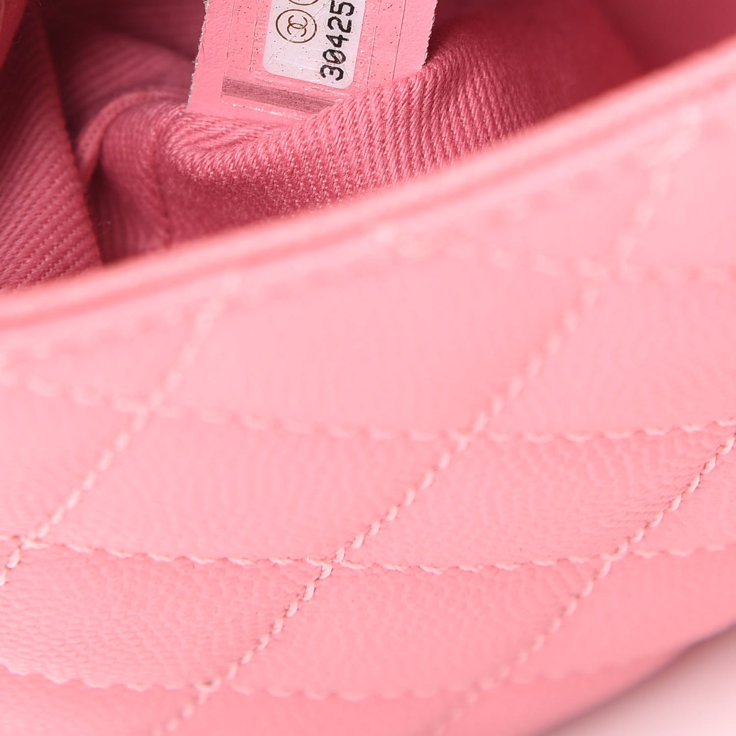 Caviar Quilted Mini Coco Handle Flap Pink
