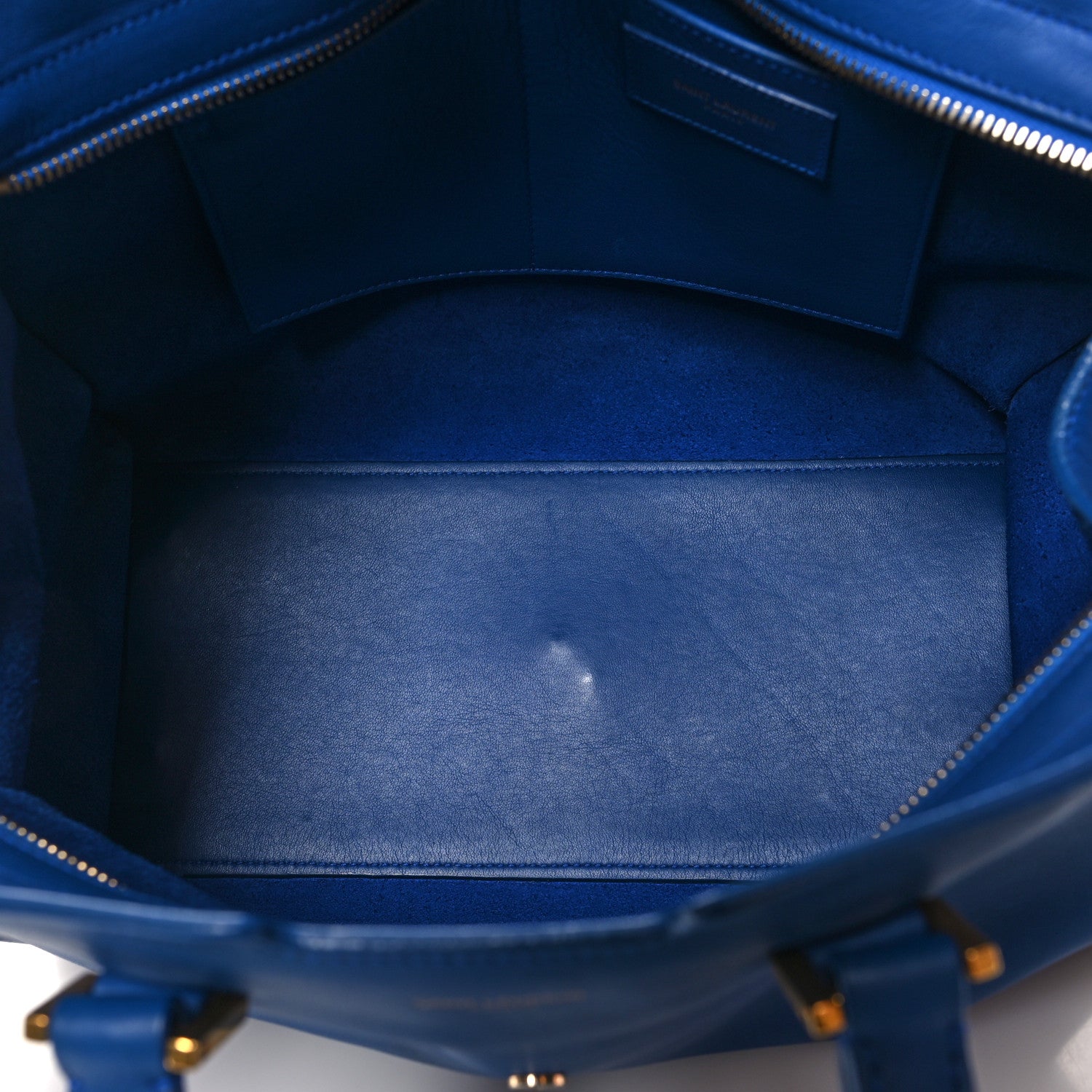 Saint Laurent SAINT LAURENT Calfskin Small Classic Y Cabas Royal Blue 5 of 14
