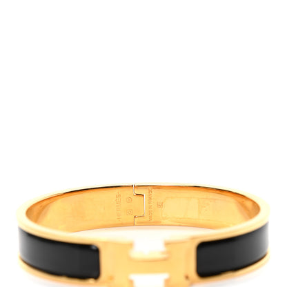 Hermes Enamel Narrow Clic Clac H Bracelet PM Black 3 of 3