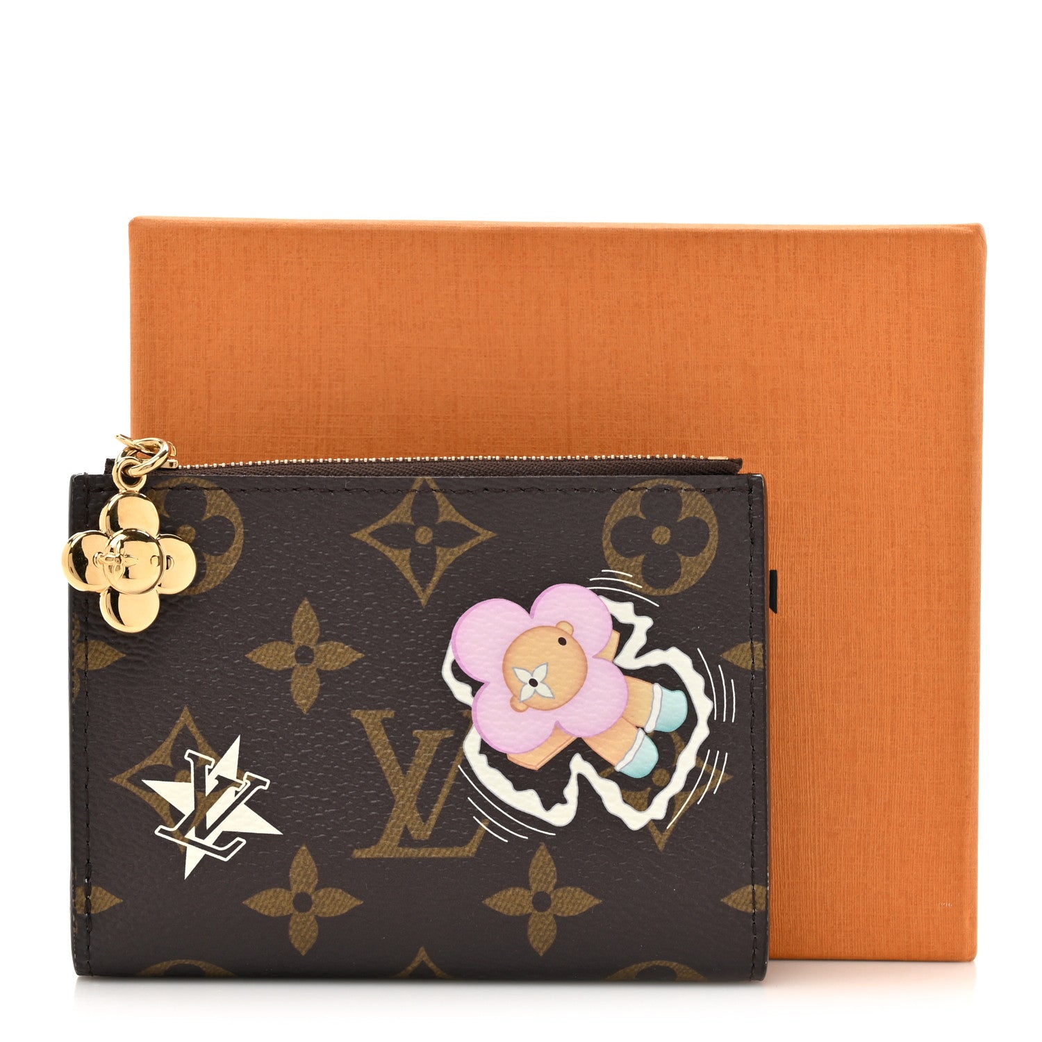 Louis Vuitton Monogram Snow Show Lisa Wallet Azur Frost 10 of 10