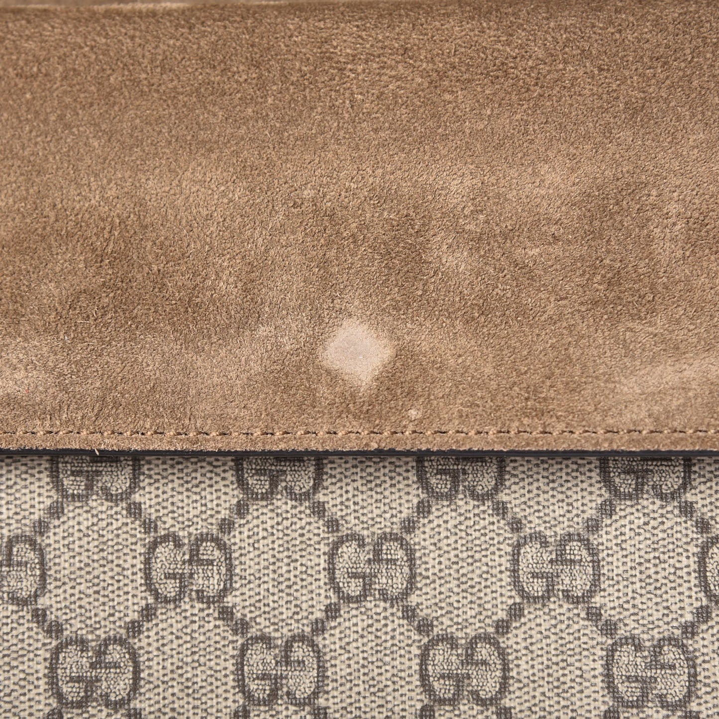 GG Supreme Monogram Small Dionysus Shoulder Bag Taupe