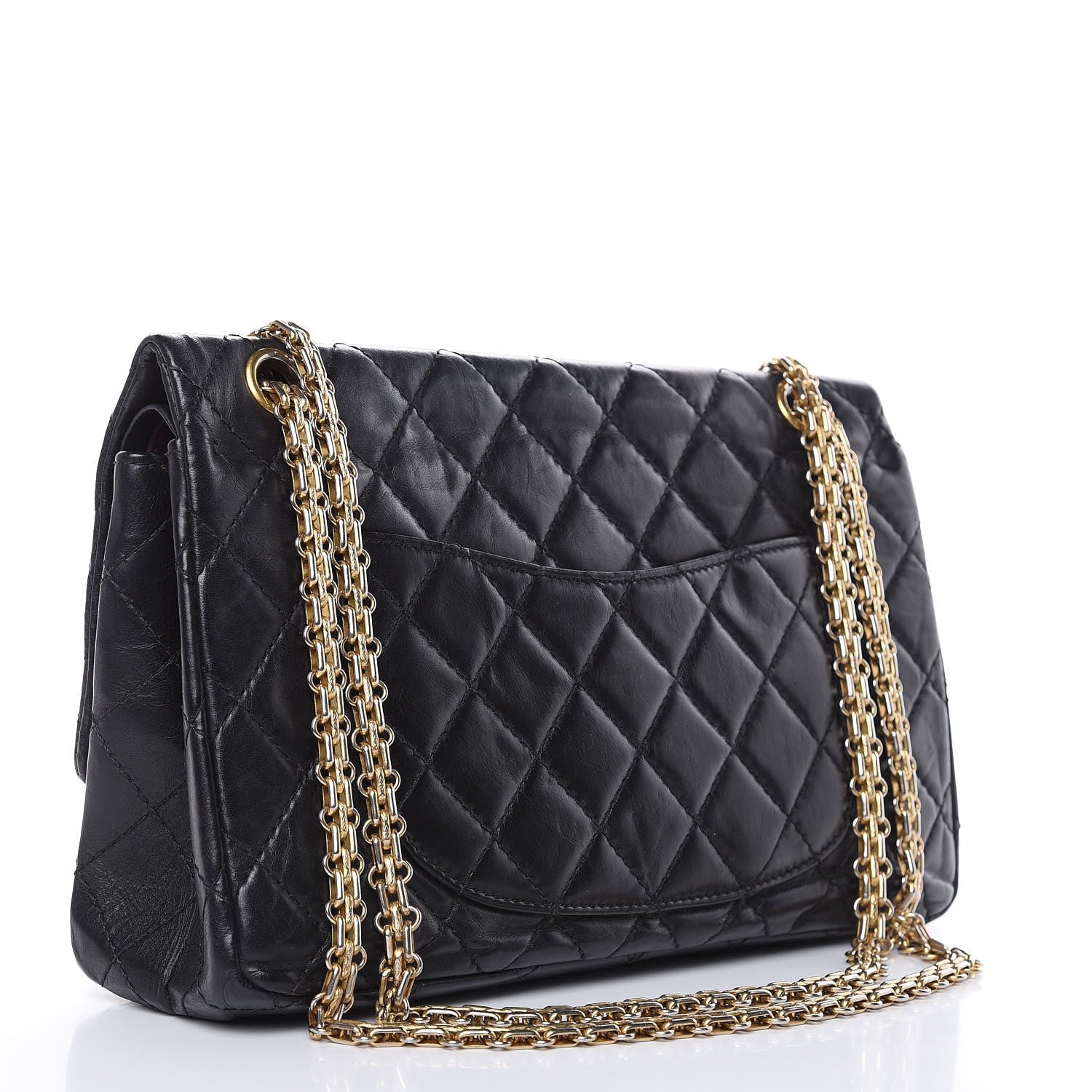 Chanel Aged Calfskin Quilted 2.55 Reissue 226 Flap Black 3 of 16