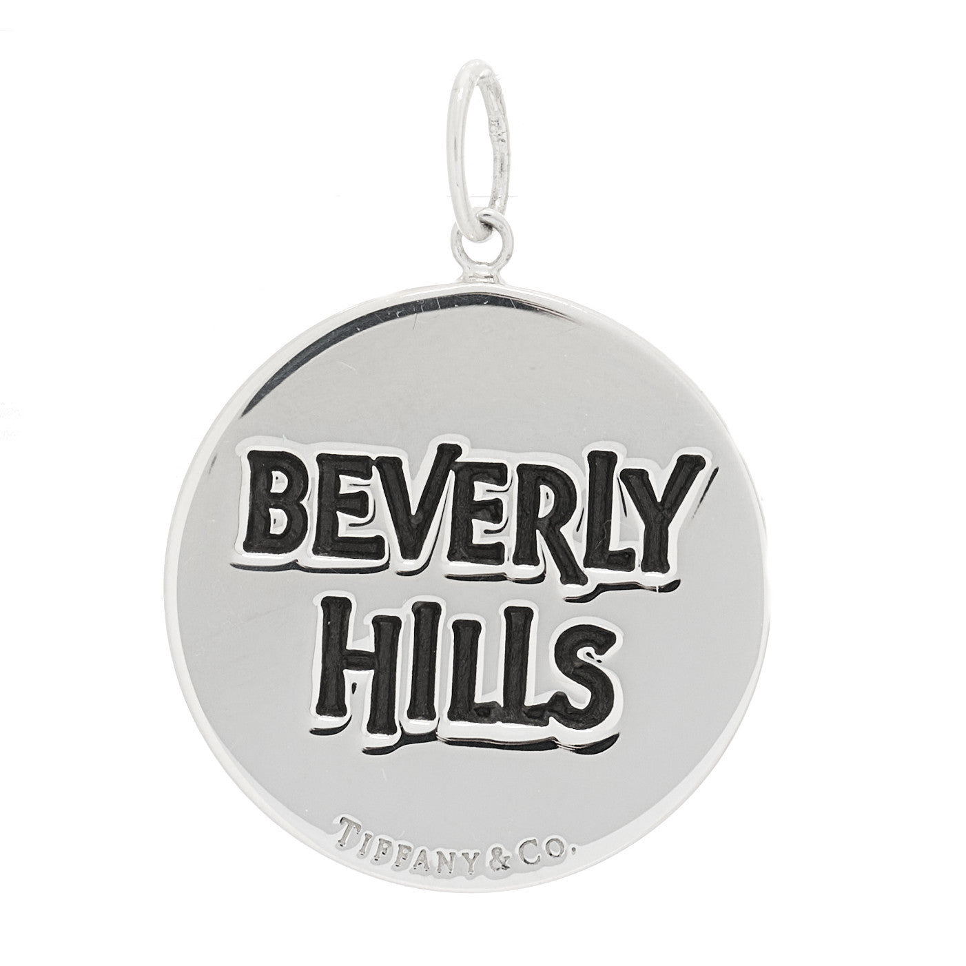 Sterling Silver Beverly Hills Round Charm