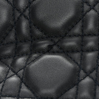 Christian Dior Lambskin Cannage Medium Lady Dior Navy Blue 11 of 12