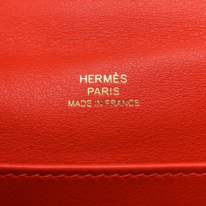Hermes Swift Kelly Pochette Clutch Capucine 6 of 9