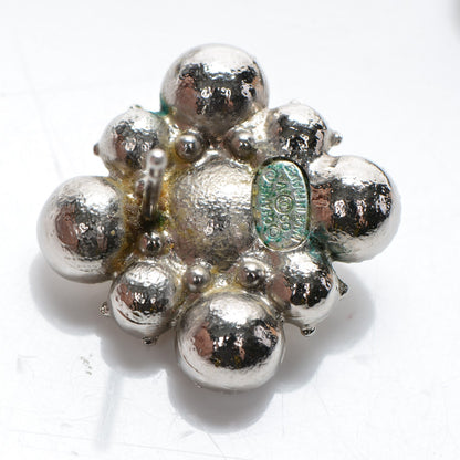 Chanel Crystal CC Earrings Silver 4 of 4