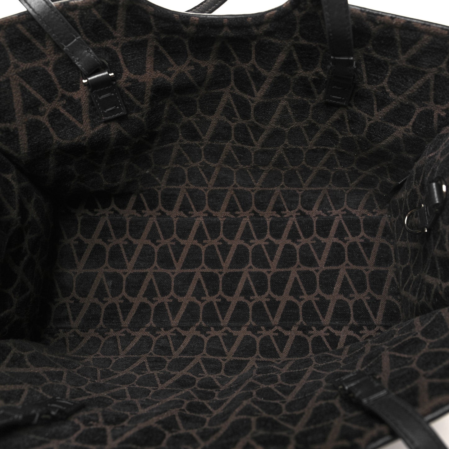 Toile Iconographe Goatskin Le Troisieme Shopping Bag Black Fondant