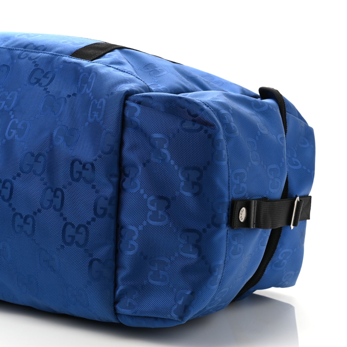 Econyl Nylon Monogram Off The Grid Duffle Bag Guilted Blue Black