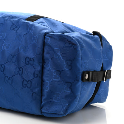 Gucci Econyl Nylon Monogram Off The Grid Duffle Bag Guilted Blue Black 9 of 9
