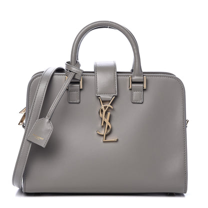 Saint Laurent Calfskin Monogram Baby Cabas Fog 1 of 9