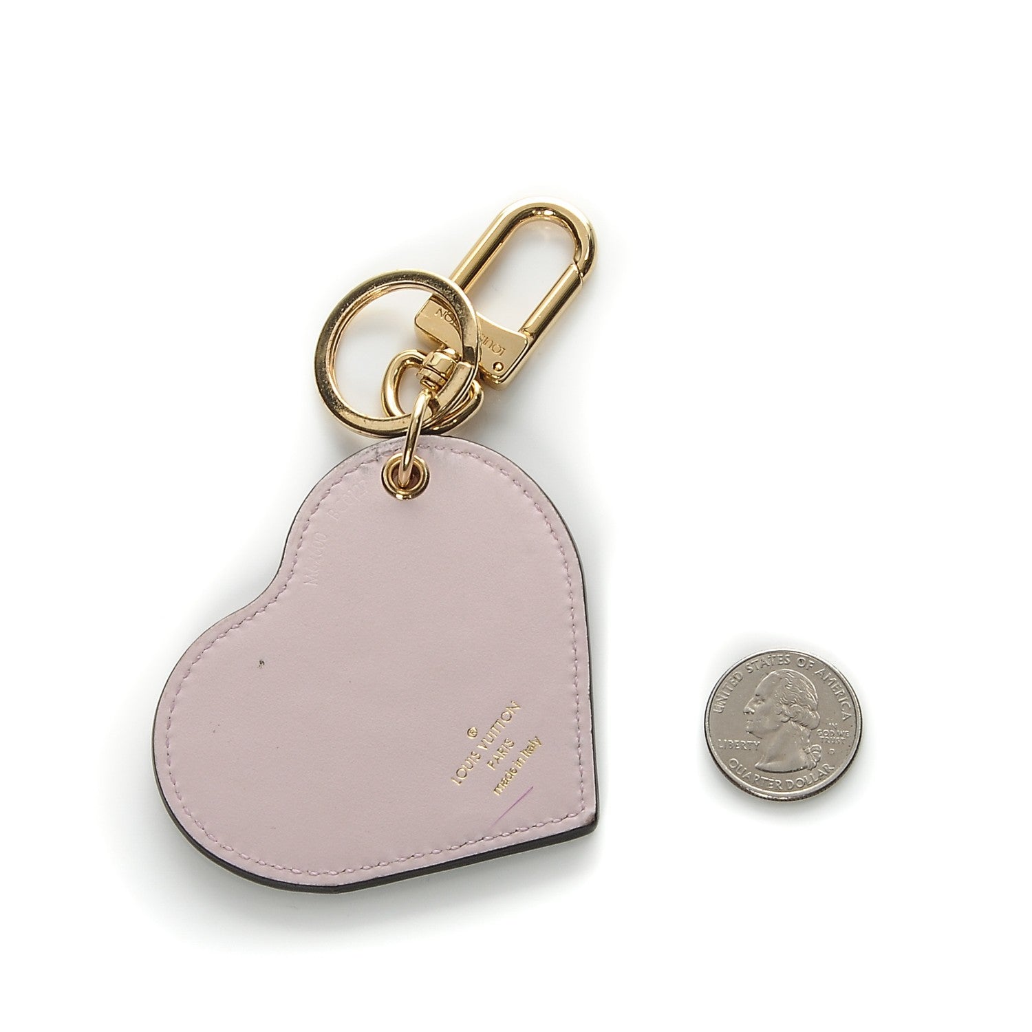 Louis Vuitton Vernis Degrade Heart Bag Charm Pink 2 of 5