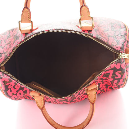 Louis Vuitton Monogram Graffiti Speedy 30 Fuchsia 5 of 12