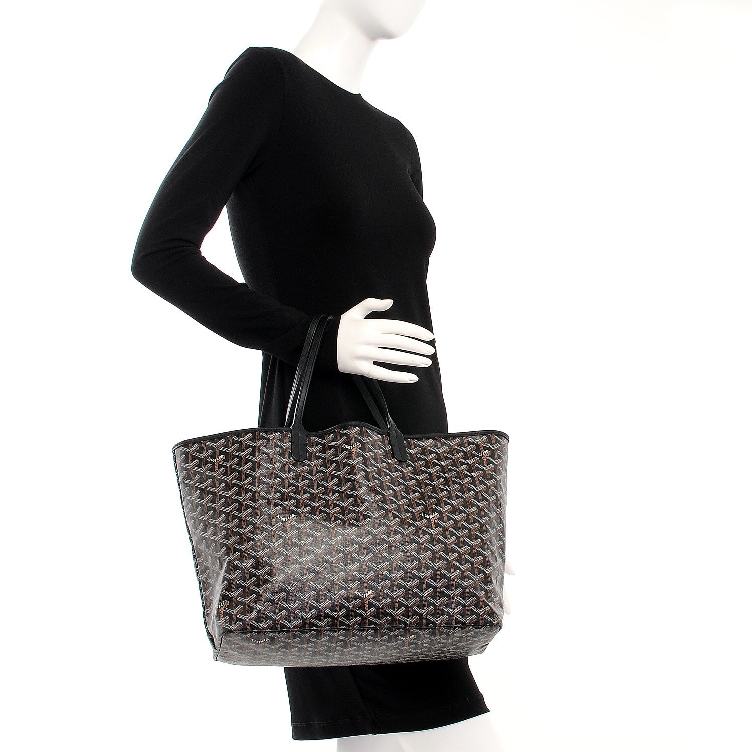 Goyard Goyardine Saint Louis PM Black 2 of 9